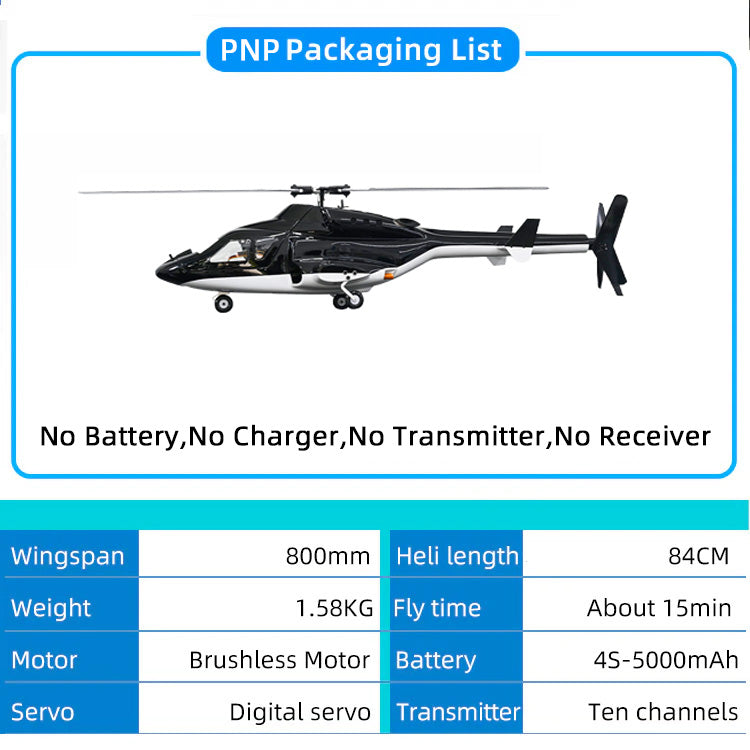 Flywing Airwolf V3 GPS Stabilized 6CH RC Scale helicopter FW450L size Fuselages with H1