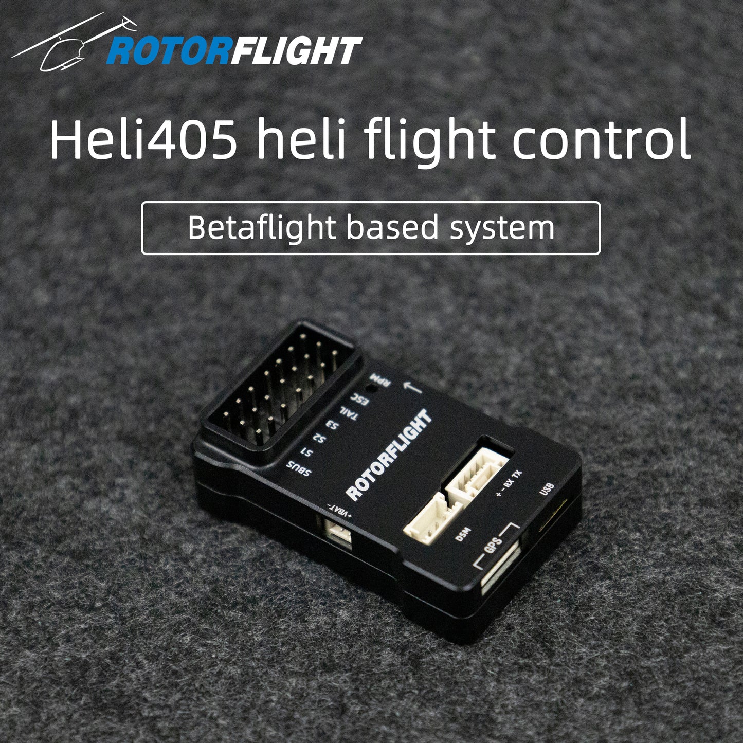 Rotorflight HELI 405 RF Helicopter 3D Flight Controller FBL Heli System Gyro Betaflight Support Receiver PPM Spektrum Frsky