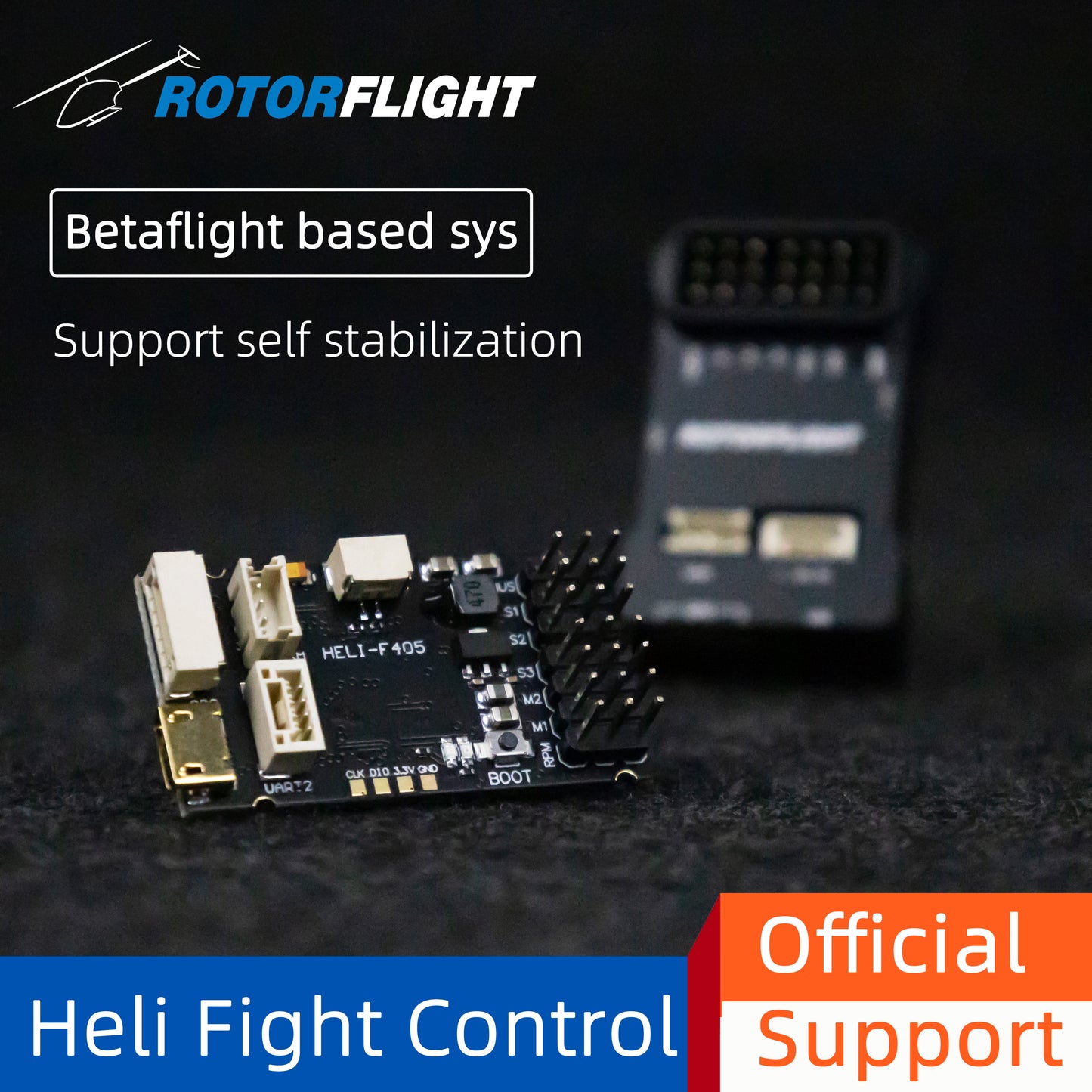 Rotorflight HELI 405 RF Helicopter 3D Flight Controller FBL Heli System Gyro Betaflight Support Receiver PPM Spektrum Frsky