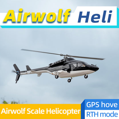 Flywing Airwolf V2.5 GPS Stabilized 6CH RC Scale helicopter FW450L size Fuselages with H1
