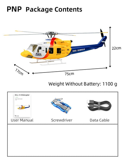 Flywing Bell-412 ACE 6CH RC GPS Stabilized Scale helicopter 470 size Fuselages not H1