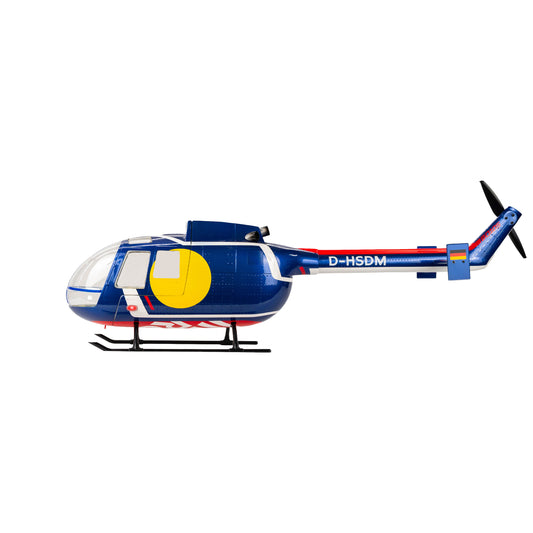 Blue BO105 LED Fuselage（have skid LED and tail motor）