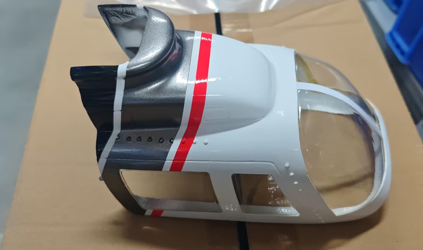 The Bell206 canopy