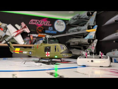 Flywing UH-1 Huey  ACE  4 Blades GPS Stabilized 6CH RC Scale helicopter 470L size